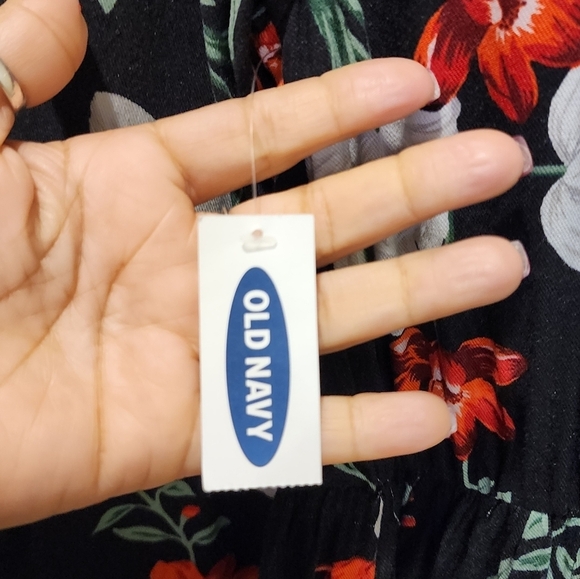 Old Navy Floral  Girla Dress size Junios XL (14) NWT - Picture 9 of 11